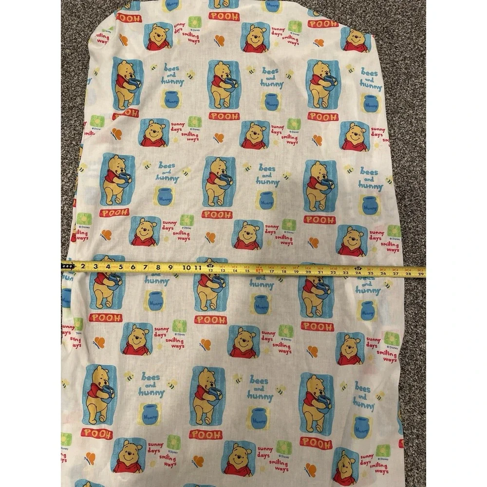Vintage Winnie the Pooh Crib ToddlerSheet Set 2 Piece Sunny Days Bees And Honey